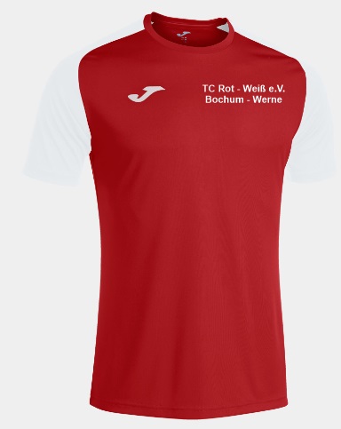 JOMA KURZARMSHIRT MANN ACADEMY IV ROT WEISS