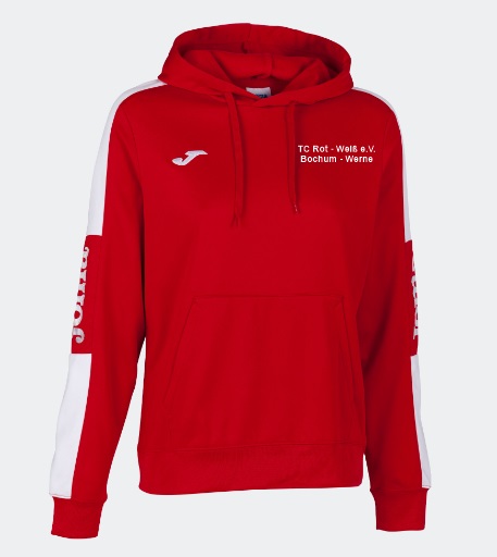 JOMA SWEATSHIRT MIT KAPUZE FRAU CHAMPIONSHIP IV ROT WEISS