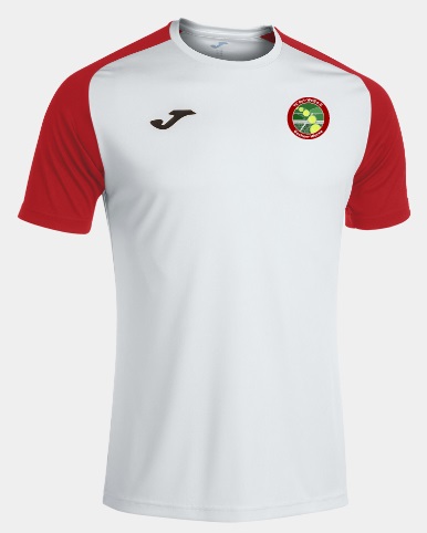 JOMA KURZARMSHIRT MANN ACADEMY IV WEISS ROT